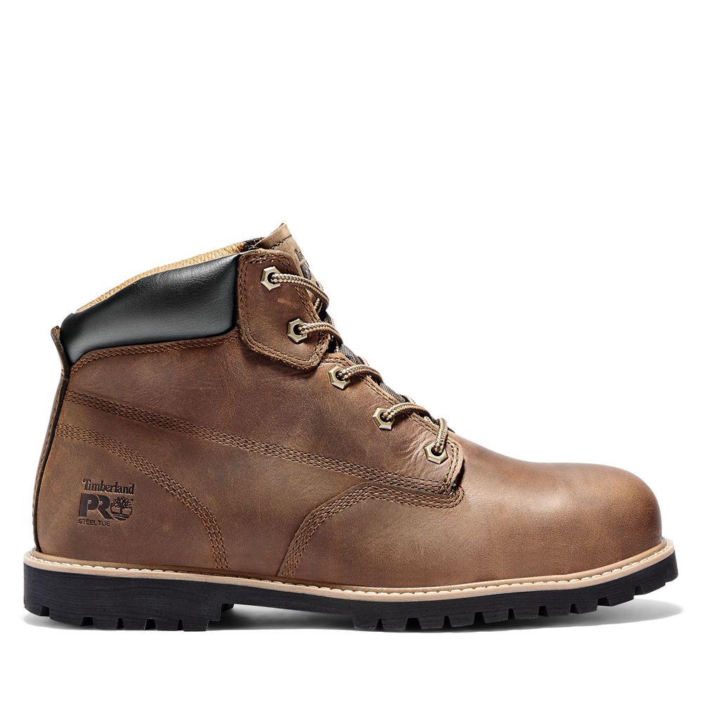 Timberland Mens Work Boots PRO® Gritstone Steel Toe - Brown - India PA1829360